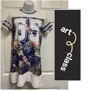 Art Class Girls 65 Palm Leaf Sequin Dress